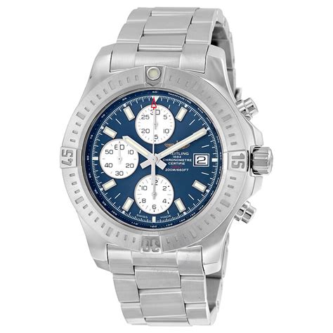 Breitling Colt Blue Dial Stainless Steel Men's Watch .